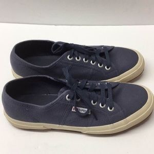 Superga 2750 Cotu Classic Low Top Blue Canvas Shoe